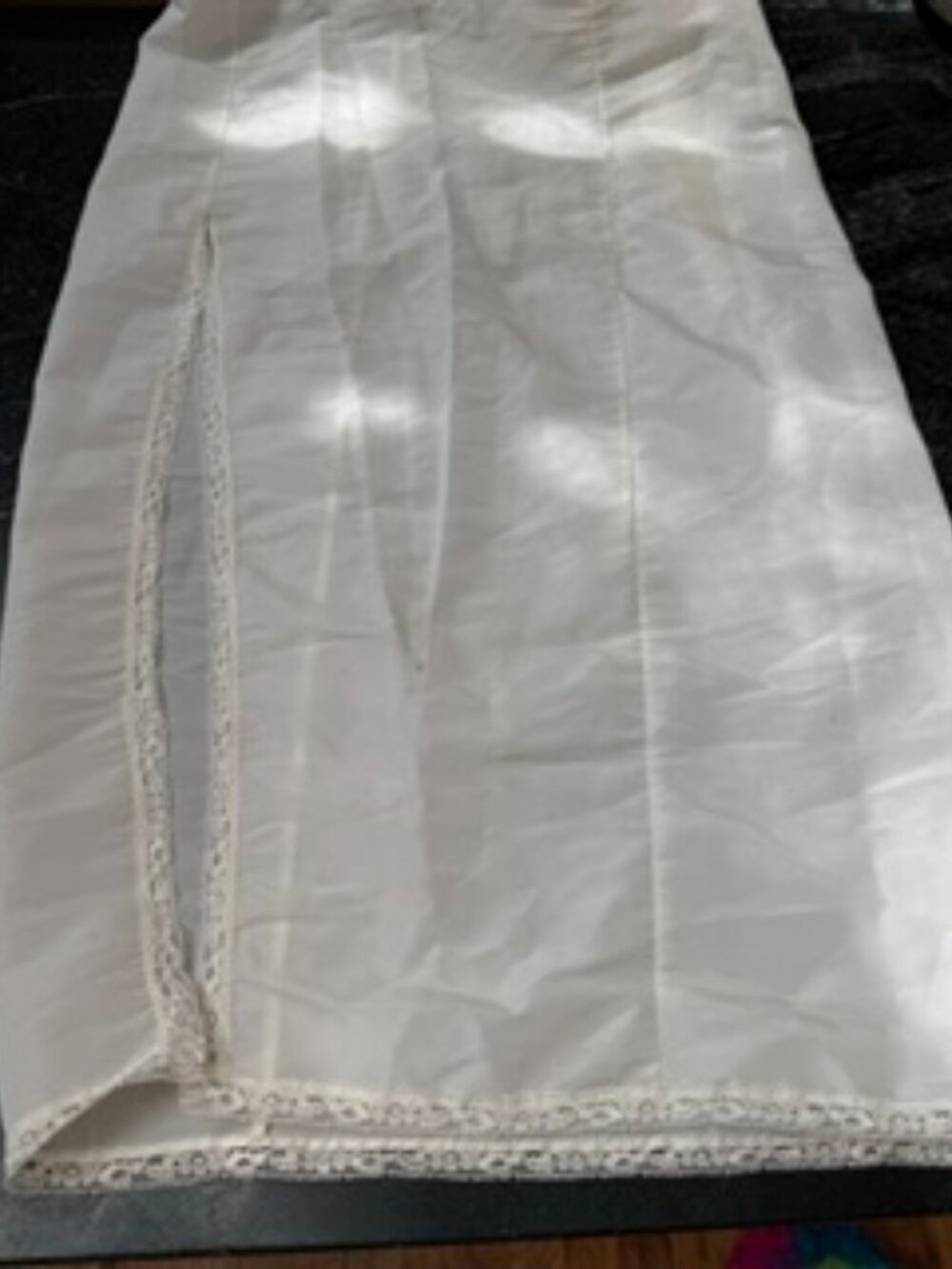VINTAGE Merry Mode Full Slip with Lace trim